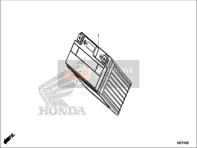 Honda NSS125AD 2019 Accu voor een 2019 Honda NSS125AD